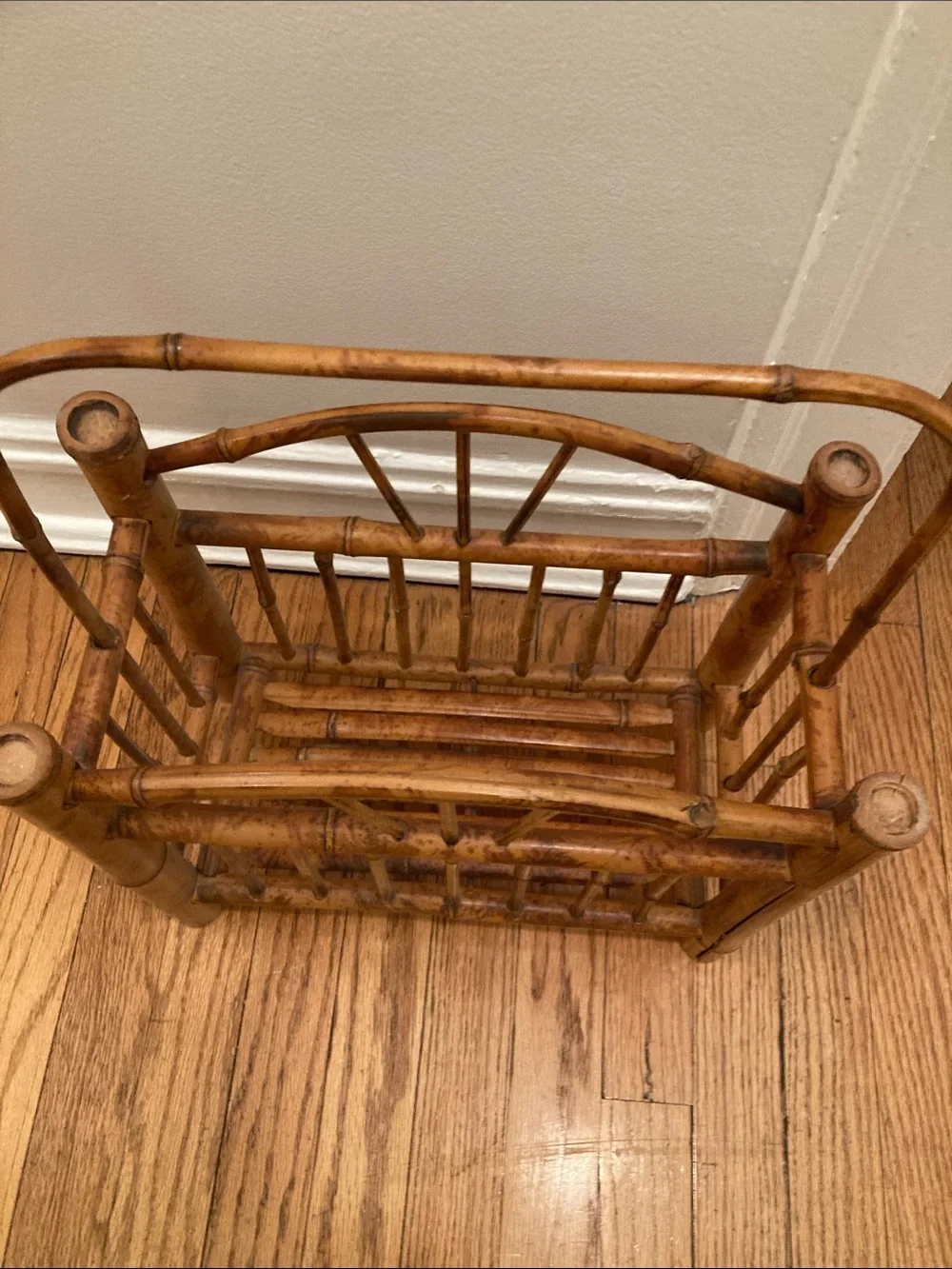 Fabulous 1920 -1930 original bamboo magazine rack